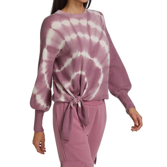 Cinq a Sept Clerisa Wool Cashmere Tie Dye Purple Pullover Sweater Toro Sz S - Picture 4 of 9